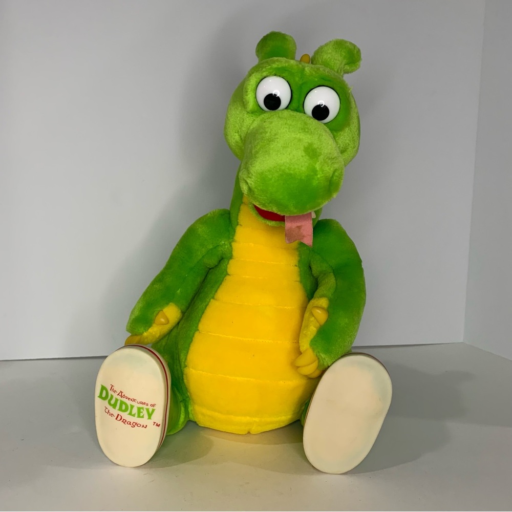 Vintage 1994 Adventures Of Dudley The Dragon 12” Plush Stuffed Animal Toy